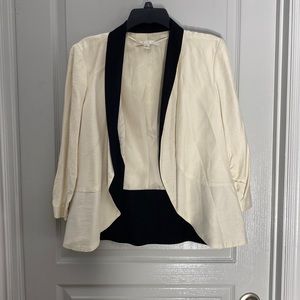 Nude and Black blazer size 12